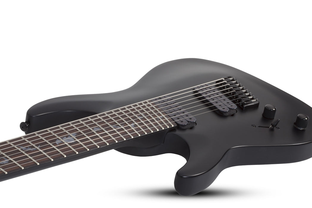 Schecter Damien-8 MS Left-Handed Electric Guitar - Satin Black