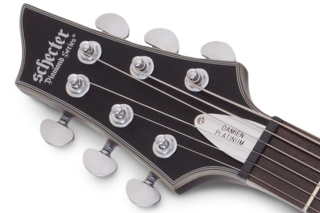Schecter Damien Platinum-6 Left-Handed Electric Guitar - Satin Black