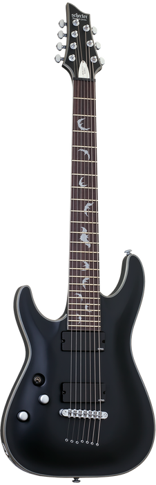Schecter Damien Platinum-7 Left-Handed Electric Guitar - Satin Black