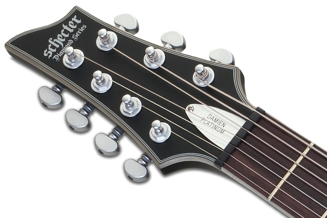 Schecter Damien Platinum-7 Left-Handed Electric Guitar - Satin Black