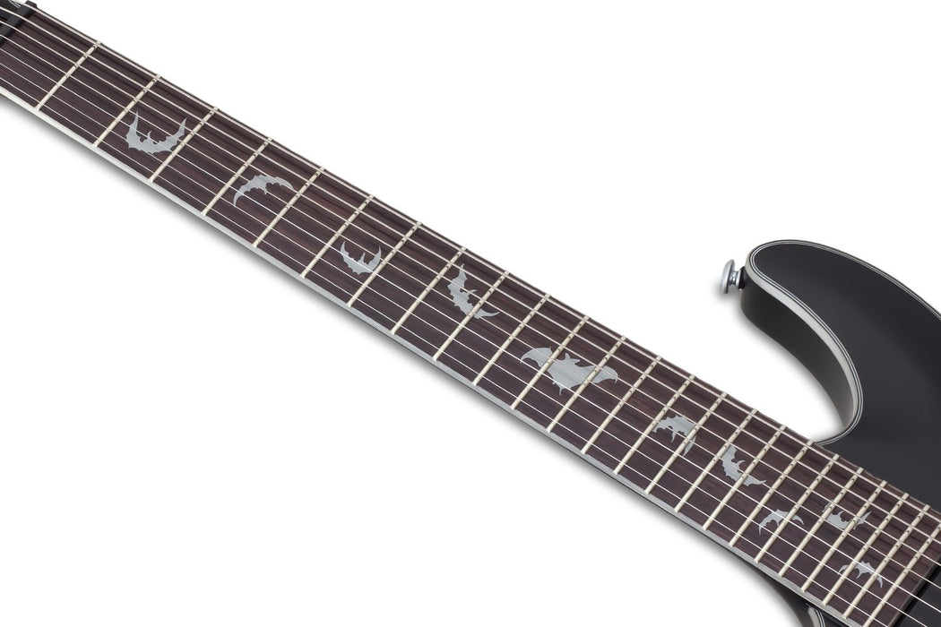 Schecter Damien Platinum-7 Left-Handed Electric Guitar - Satin Black