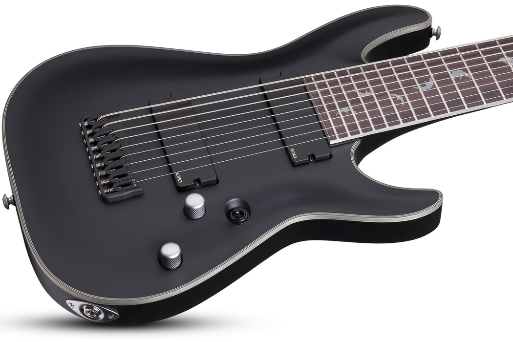 Schecter Damien Platinum-9 Electric Guitar - Satin Black
