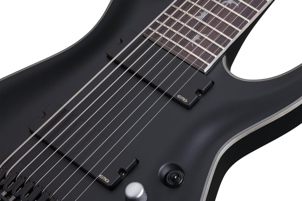 Schecter Damien Platinum-9 Electric Guitar - Satin Black