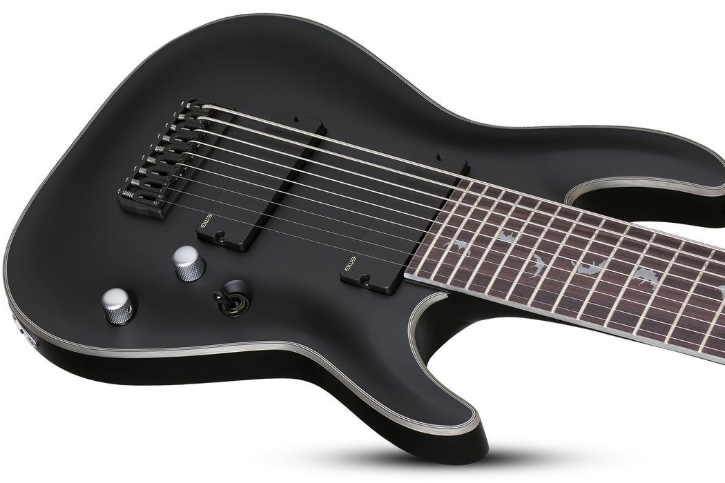 Schecter Damien Platinum-9 Electric Guitar - Satin Black