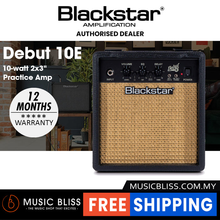 Blackstar Debut 10E 10-watt 2x3" Practice Amp - Black