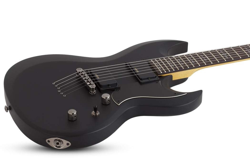 Schecter Demon S-II Electric Guitar - Aged Black Satin
