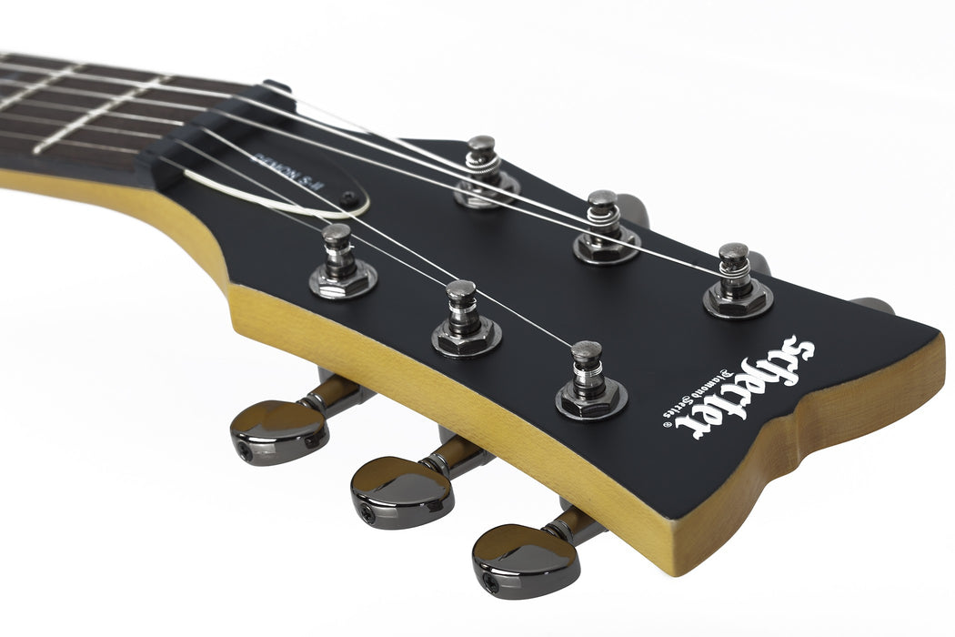 Schecter Demon S-II Electric Guitar - Aged Black Satin