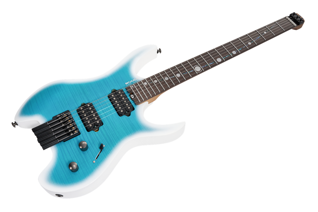 Mooer MHL100 Headless Electric Guitar - Dreamy Blue