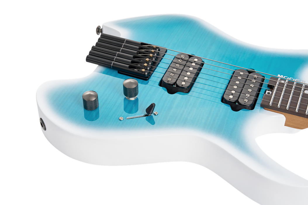 Mooer MHL100 Headless Electric Guitar - Dreamy Blue