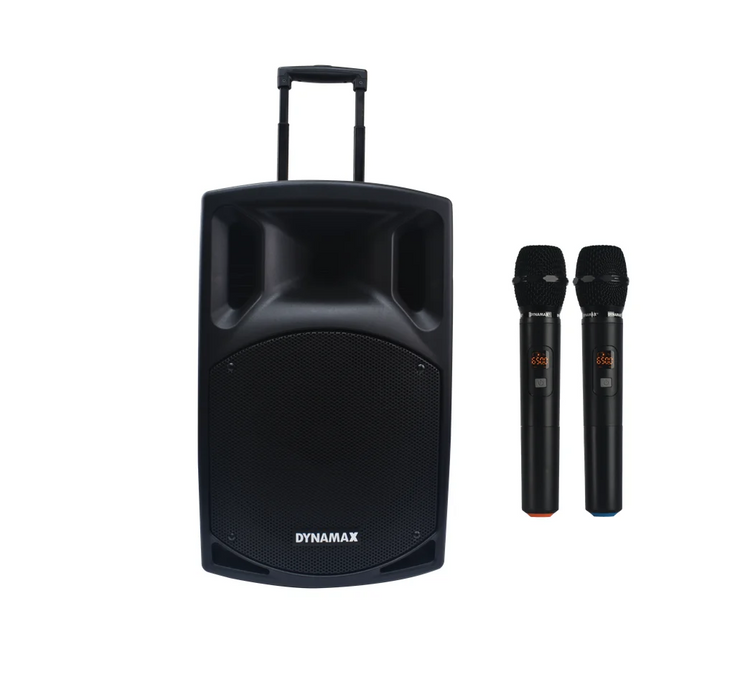 Dynamax PRO112+ 12" Bluetooth Portable PA System with UHF Wireless Mic