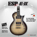 ESP Japan E-II Eclipse Full Thickness - Black Natural Burst (EIIECFTFMBLKNB) [MIJ] - Music Bliss Malaysia