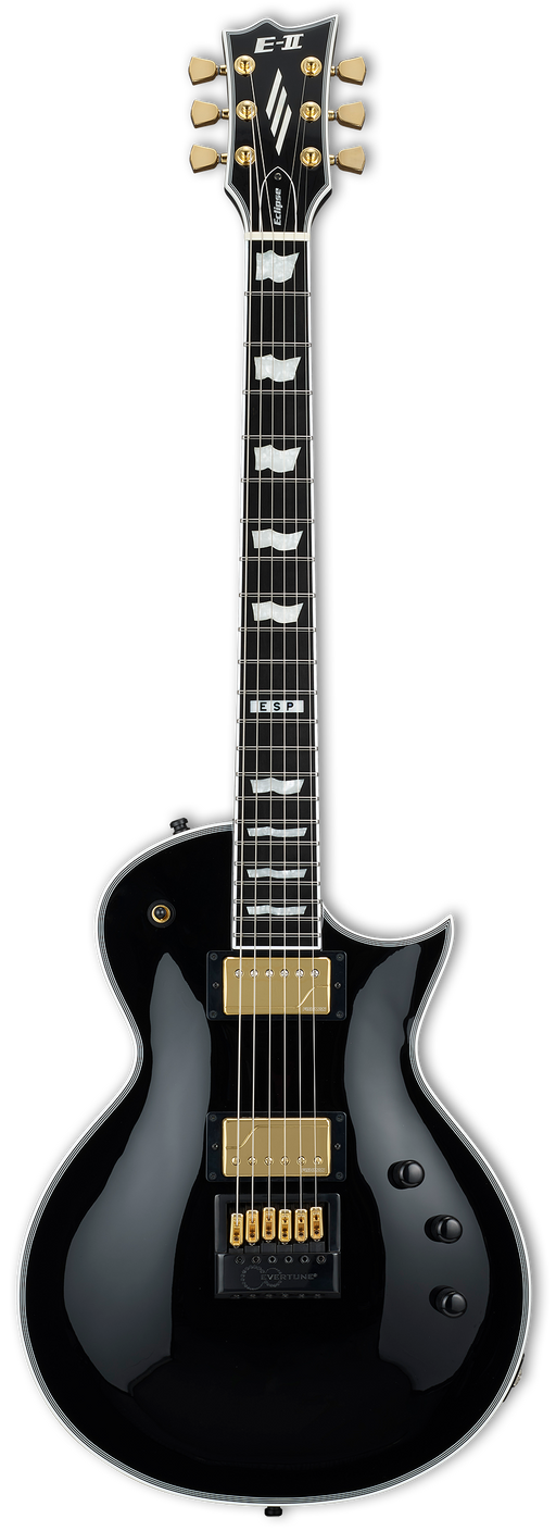ESP Japan E-II Eclipse FT EverTune Electric Guitar - Black [MIJ] - Music Bliss Malaysia