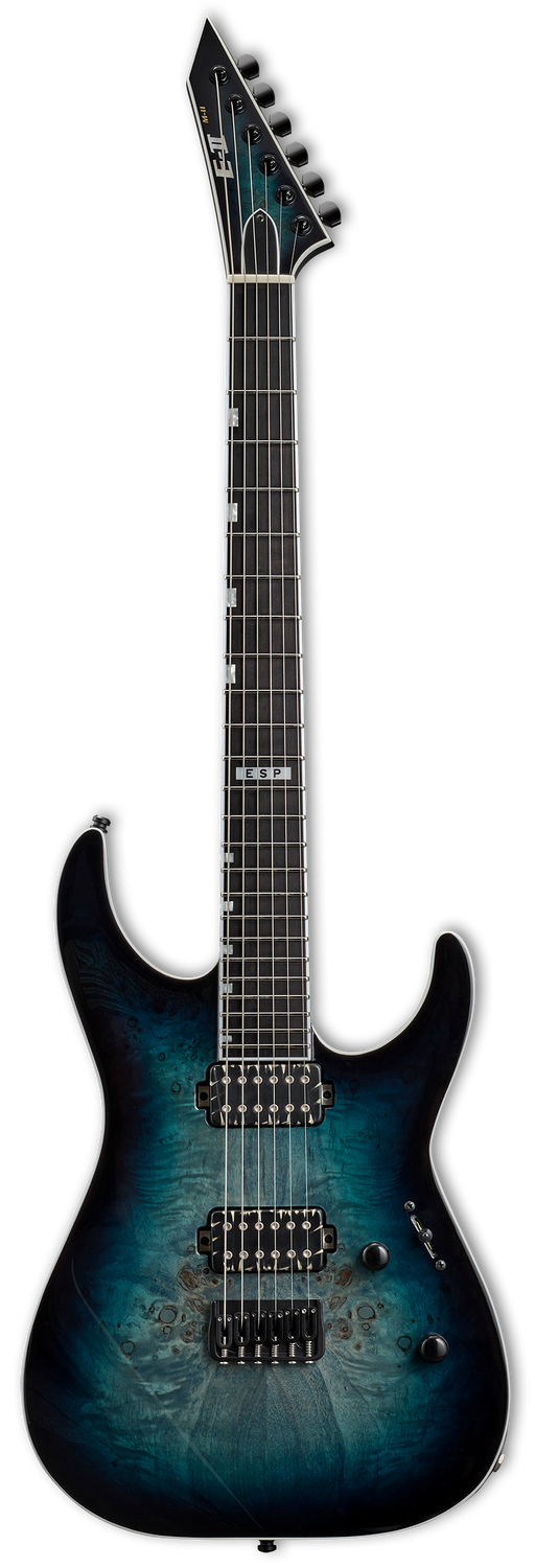 ESP Japan E-II M-II HT Electric Guitar - Mercury Blue Burst [MIJ] - Music Bliss Malaysia