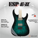 ESP Japan E-II M-II NT - Black Turquoise Burst (EIIMIINTHSBLKTB) [MIJ] - Music Bliss Malaysia
