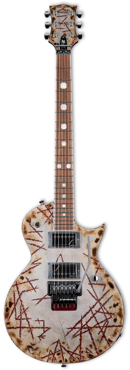 ESP Japan E-II Richard Z. Kruspe Signature RZK-II - Burnt [MIJ] - Music Bliss Malaysia