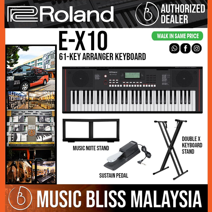 Roland E-X10 61-Key Arranger Keyboard - Music Bliss Malaysia