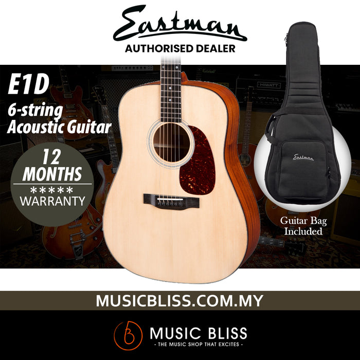 Eastman Guitars E1D Dreadnought Acoustic Guitar - Natural