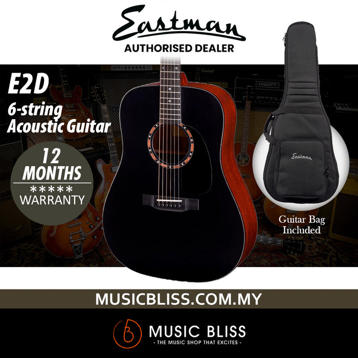 Eastman Guitars E2D Acoustic Guitar - Black