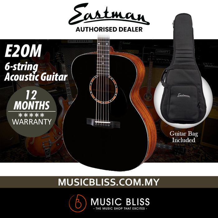 Eastman Guitars E2OM 6-string Acoustic Guitar - Black