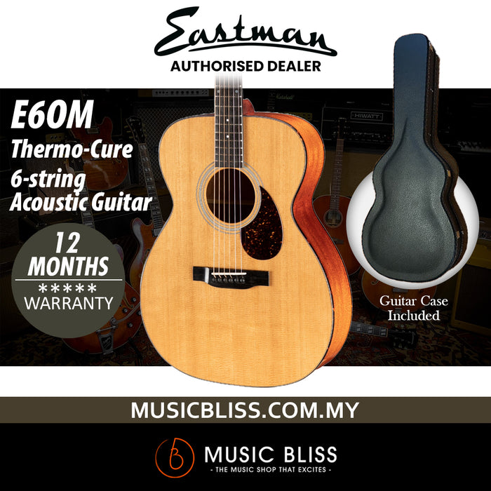 Eastman Guitars E6OM-TC Thermo-Cure 6-string Acoustic Guitar - Natural