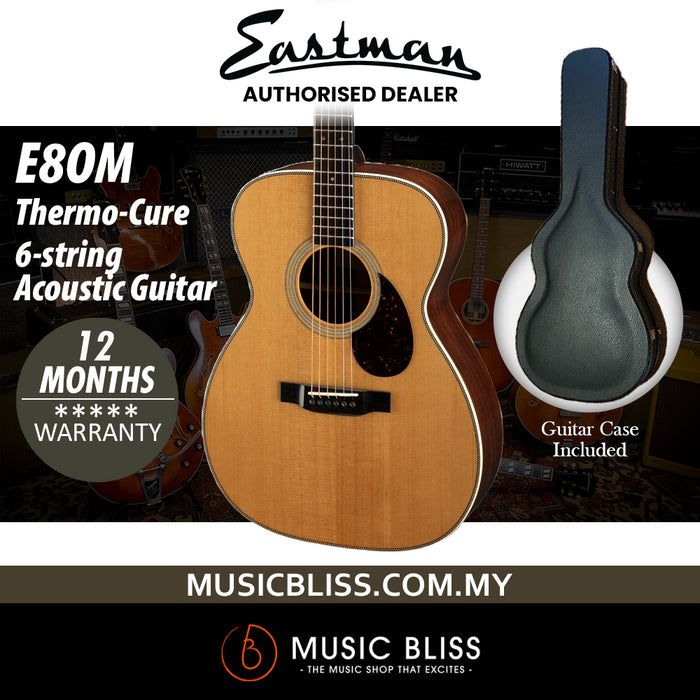 Eastman Guitars E8OM Thermo-cured Orchestra Model Acoustic Guitar - Natural
