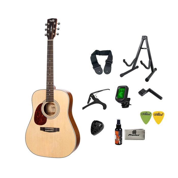 Cort Earth70 Left-Handed Acoustic Guitar with Bag