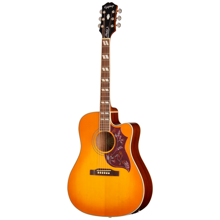Epiphone Hummingbird Studio EC Acoustic-Electric Guitar - Heritage Cherry Sunburst