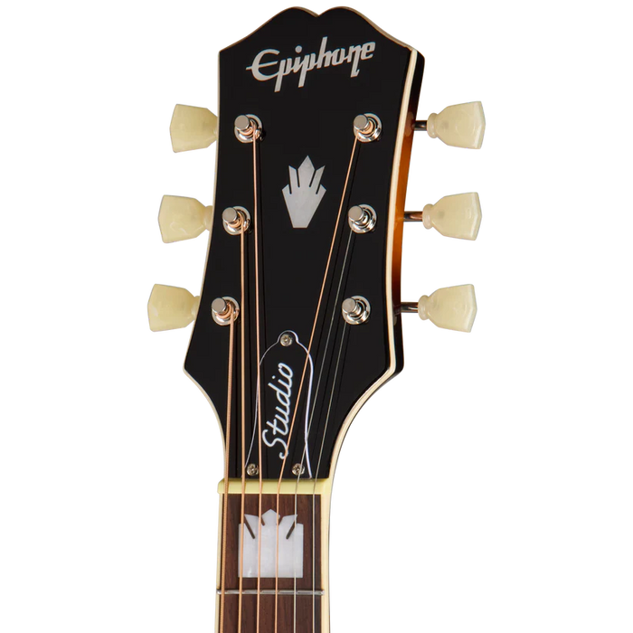 Epiphone J-200 Studio EC Acoustic-Electric Guitar - Vintage Sunburst