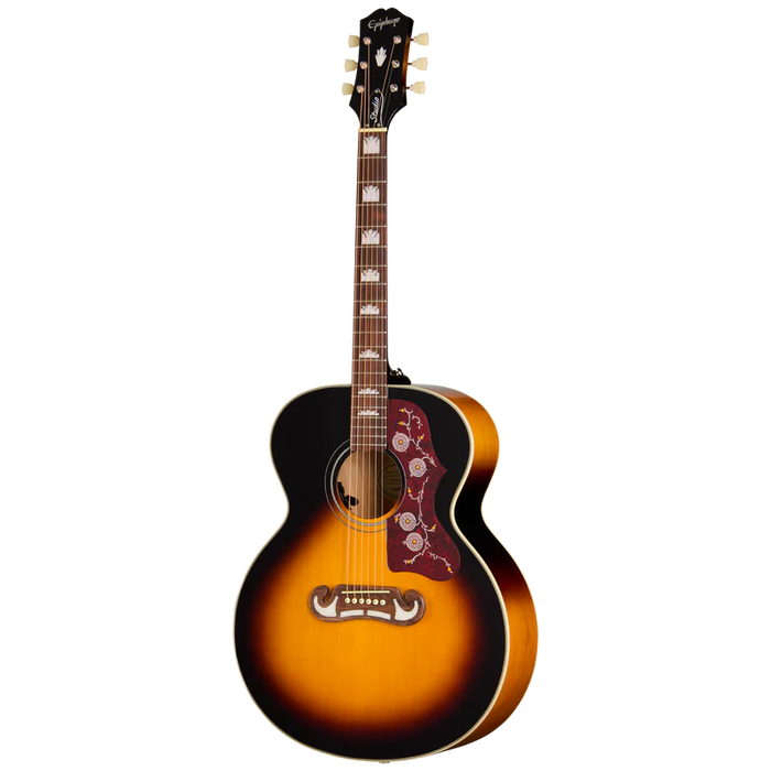 Epiphone J-200 Studio Acoustic-Electric Guitar - Vintage Sunburst