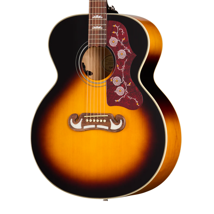 Epiphone J-200 Studio Acoustic-Electric Guitar - Vintage Sunburst
