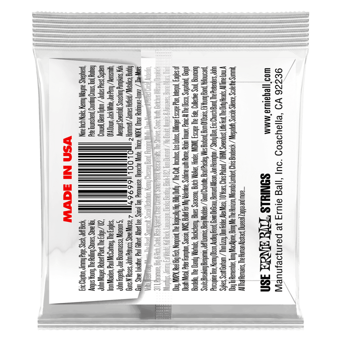 Ernie Ball .010 Plain Steel Electric or Acoustic Guitar Single String