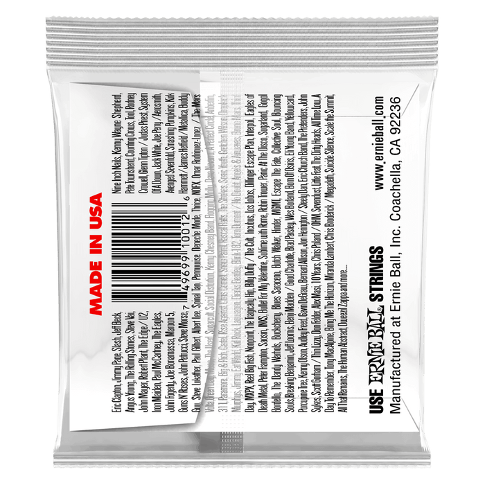 Ernie Ball .012 Plain Steel Electric or Acoustic Guitar Single String