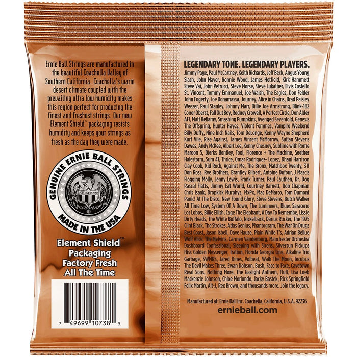 Ernie Ball 2152 12-string Custom Light Earthwood Phosphor Bronze Acoustic Guitar Strings