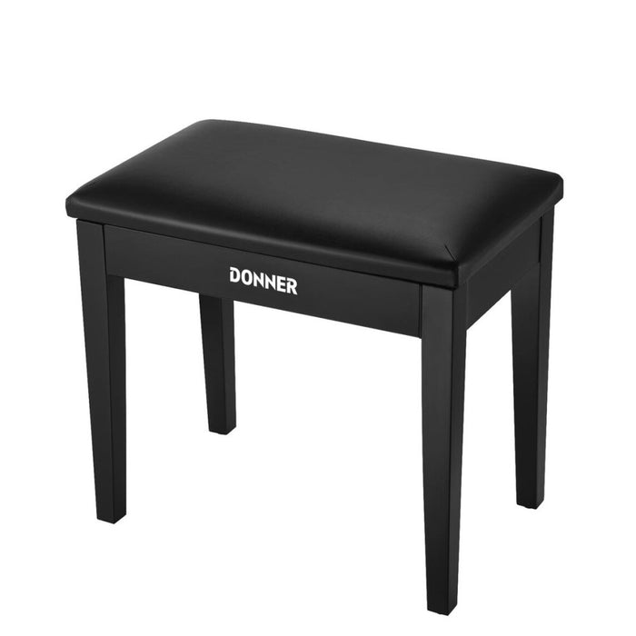 Donner EC2044 Piano Bench with Music Storage - Black