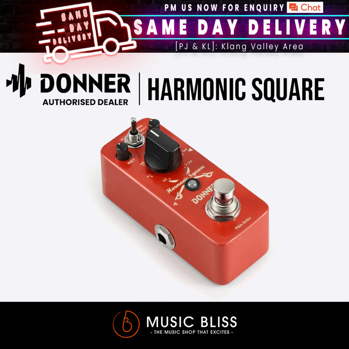 Donner Octave Guitar Pedal, Harmonic Square Digital Octave Pedal Pitch