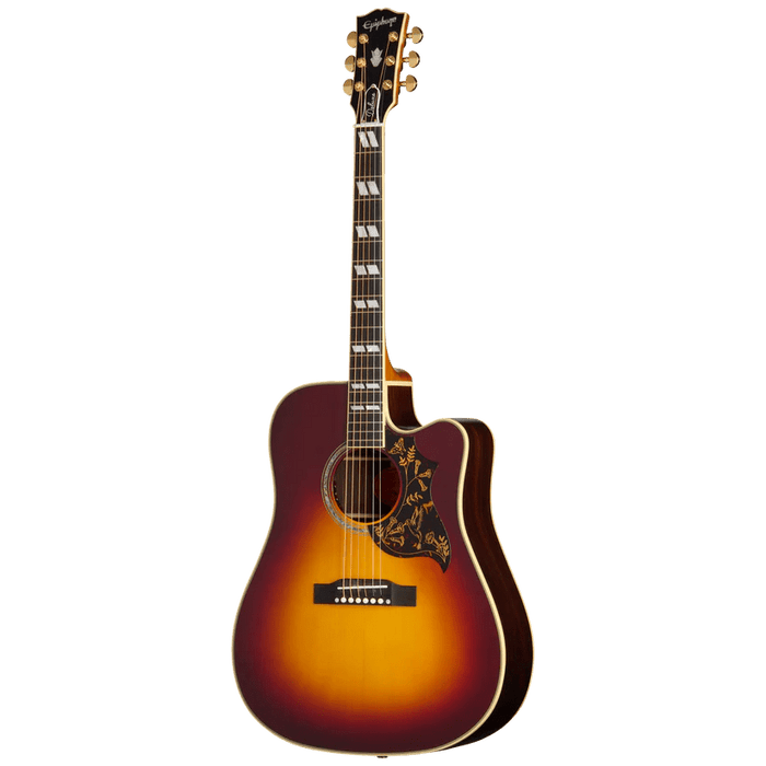 Epiphone Hummingbird Deluxe EC Acoustic-Electric Guitar - Autumn Burst