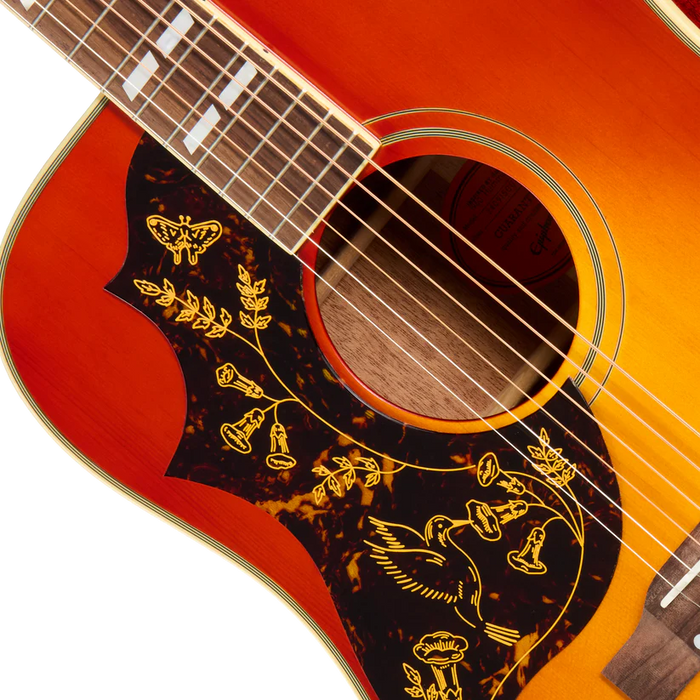 Epiphone 1960 Hummingbird Reissue Left-Handed Acoustic-Electric Guitar - Cherry Sunburst