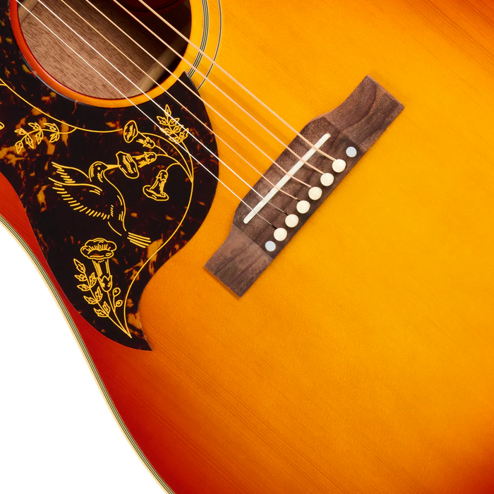 Epiphone 1960 Hummingbird Reissue Left-Handed Acoustic-Electric Guitar - Cherry Sunburst