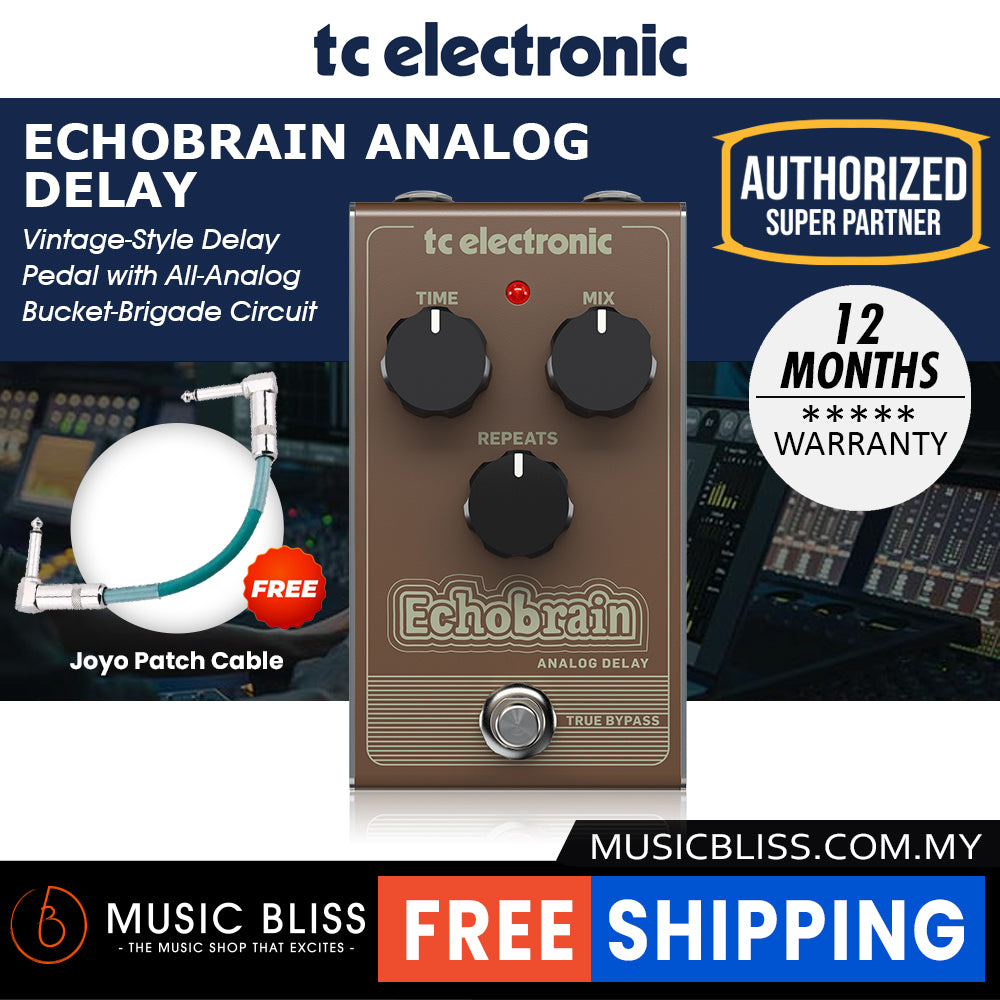 echobrain pedal TC Electronic Echobrain Analog Delay Guitar Effects Pedal