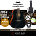 KEPMA EDC-E Dreadnought Acoustic Guitar with K-10 pickup - Black Matt - Music Bliss Malaysia