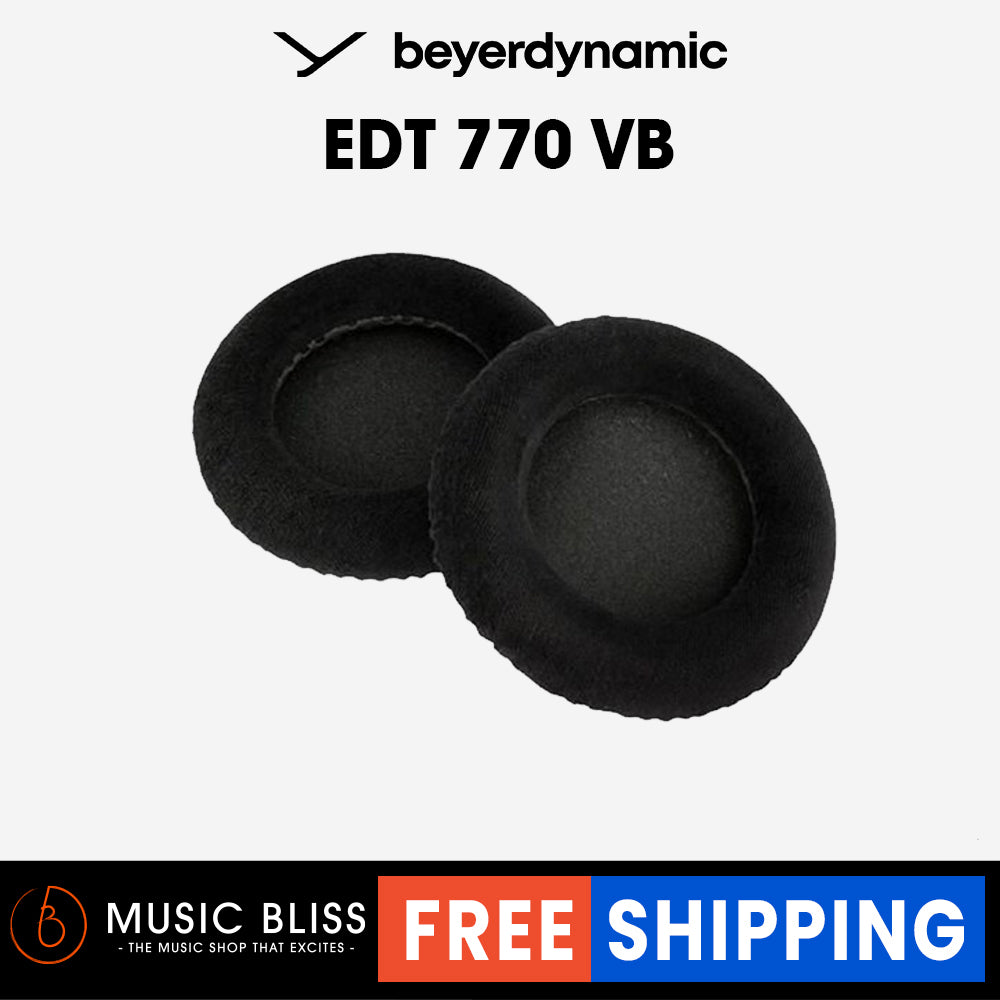 Beyerdynamic EDT 770 VB Ear Pad Set, Velours, Black, Foam Pads