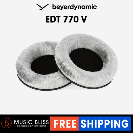 Beyerdynamic EDT 770 V Ear Pad Set, Velours, Silver Grey, Foam Pads Included - Music Bliss Malaysia