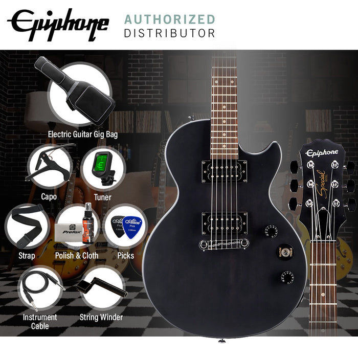 Epiphone Limited Edition Les Paul Special-I Best Beginner Electric Guitar - Worn Black