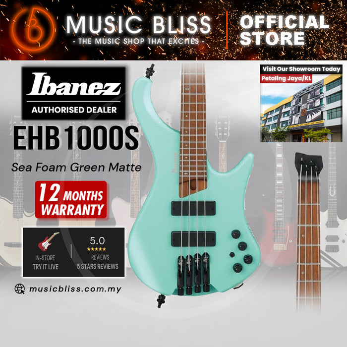 Ibanez Bass Workshop EHB1000S Electric Bass Guitar - Sea Foam Green Matte