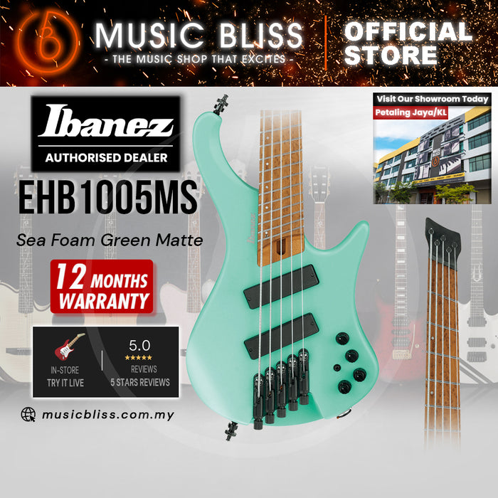 Ibanez Bass Workshop EHB1005MS Electric Bass Guitar - Sea Foam Green Matte