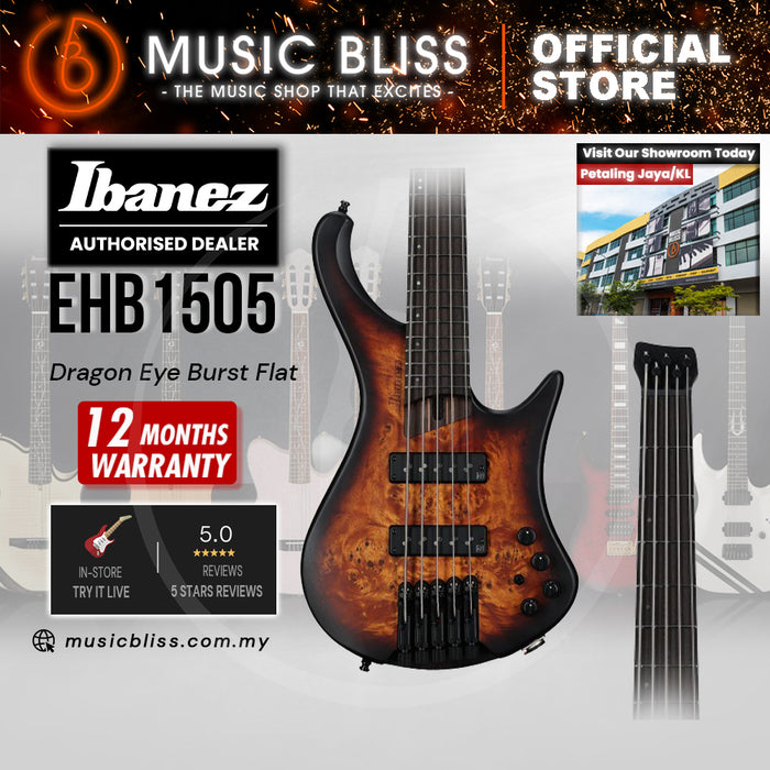 Ibanez Bass Workshop EHB1505 Electric Bass Guitar - Dragon Eye Burst Flat