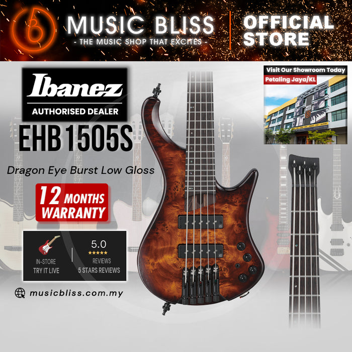 Ibanez Bass Workshop EHB1505S Electric Bass Guitar - Dragon Eye Burst Low Gloss