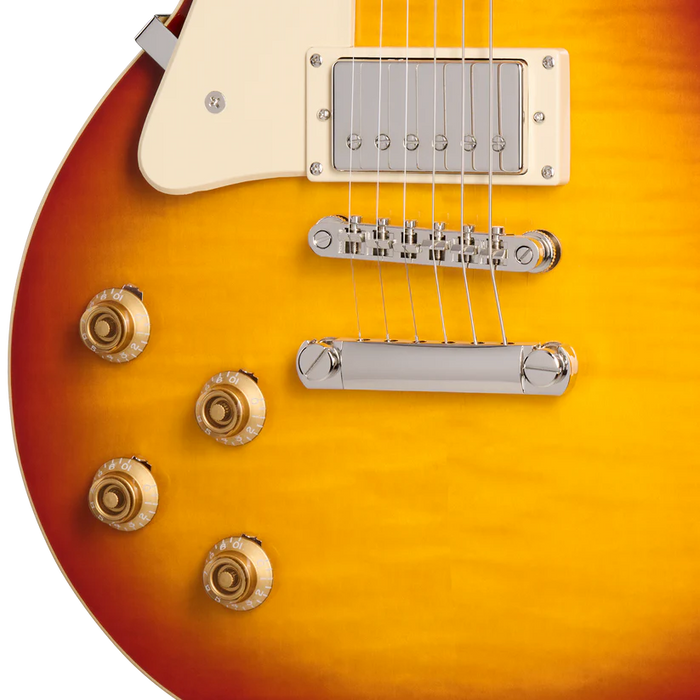 Epiphone Les Paul Standard 50s Figured Left-handed Electric Guitar - Washed Cherry Sunburst