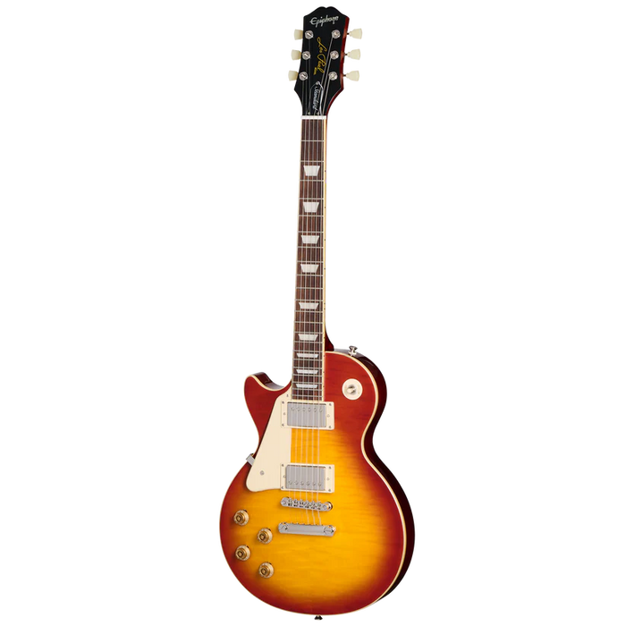 Epiphone Les Paul Standard 50s Figured Left-handed Electric Guitar - Washed Cherry Sunburst