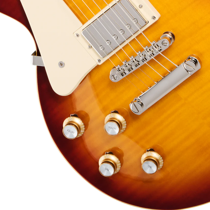 Epiphone Les Paul Standard 60s Figured Left-handed Electric Guitar - Iced Tea Burst